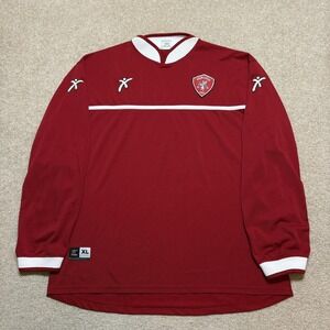 Vtg AC Perugia Soccer Jersey Mens XL Red‎ Galex Long Sleeve Serie A 2003-04